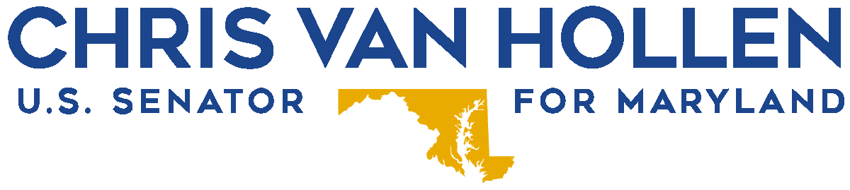Blue logo for Senator Chris Van Hollen